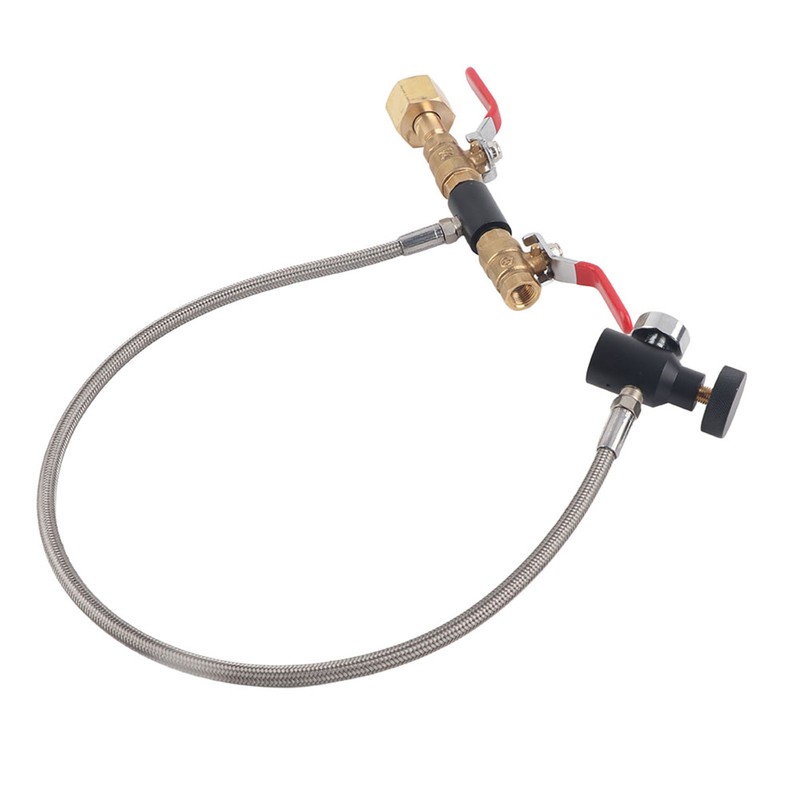 CGA-320 CO2 Cylinder Refill Adapter with Hose For Filling Soda