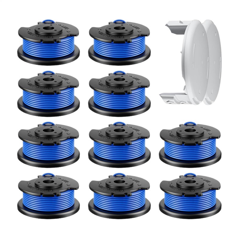 String Trimmer Replacement Spool,Nylon Trimmer Lines and Cover Replacement |