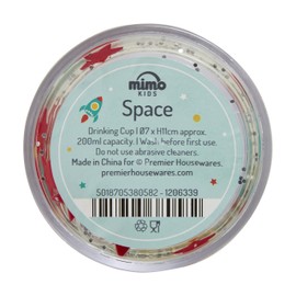 Premier Housewares Space Kids Drinking Cup, PS-Polystyrene, 7 x 7 x 11 cm