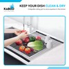 KABCO 18 Inch Multifunctional Foldable Roll Up Dish Drying Rack,