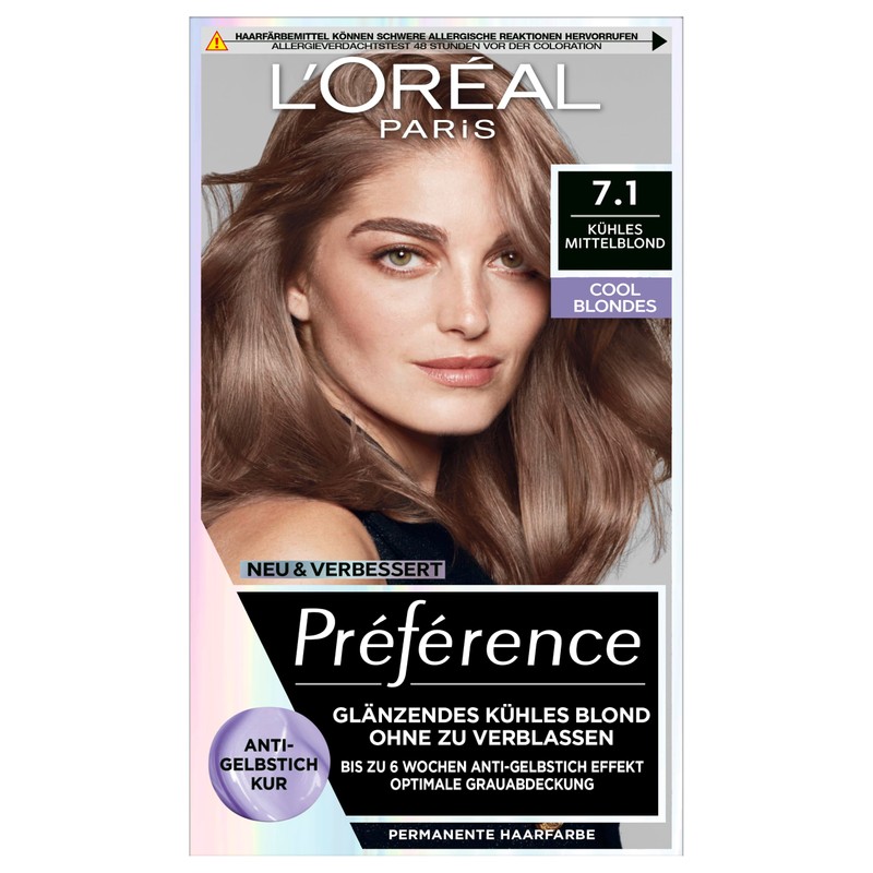 L'Oréal Paris Permanent Hair Colour, with Cool Colour Result, Set