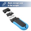 Bates- Razor Blade Scraper, Blue, Locking Razor Scraper Set with