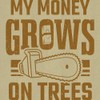 CafePress My Money Grows On Trees Tree Work Canvas Lunch