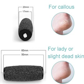 AOYU 8PCS Replacement Rollers Heads Refills for Scholl Velvet Smooth Electric Foot File Roller Refills Pumice Stone for Feet Hard Skin Pedi Roller for Scholl Pedicure Hard Skin Remover
