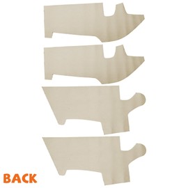 RUIANTE 4pcs Door Panel Cover Trim Replacement Compatible for Elantra 2011-2016 Car Interior Accessories (Beige)