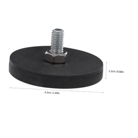 ULTECHNOVO Heavy Duty Magnetic Mount Holder Threads Rubber Coated Magnets for Car Camera Mounts