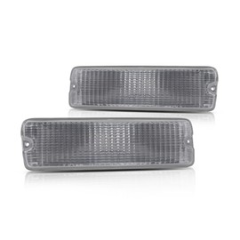 For Dodge D150/D250/D350 Turn Signal Light 1991 1992 1993 Driver and Passenger Side Pair/Set | Below Head Light | Clear Lens | CH2520106 + CH2521106 | 55026085 + 55026084