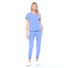 Dagacci Medical Uniform Women and Men Unisex 4-Way Stretch Jogger