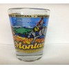Unbranded MONTANA STATE WRAPAROUND SHOT GLASS SHOTGLASS NEW
