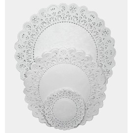 Regency Wraps Regency Paper Lace Doilies Combo Pack 12 ea 4", 8" 10", 1, white