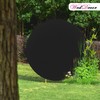 WedDecor 7.2ft (220cm) Black Round Backdrop Cover Adjustable Spandex Wrinkle