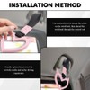 HQRNYP 2PCS Devil Heart Handle Rings, Heart Car Handle Strap,