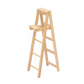 Namvo 1/12 Miniature Ladder Dollhouse Furniture Miniature Dollhouse Wooden Ladder Model Miniature Landscape Accessories For DIY Dollhouse Decoration Garden Decor