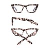 GLINDAR Cat Eye Blue Light Locking Glasses Vintage Narrow Square