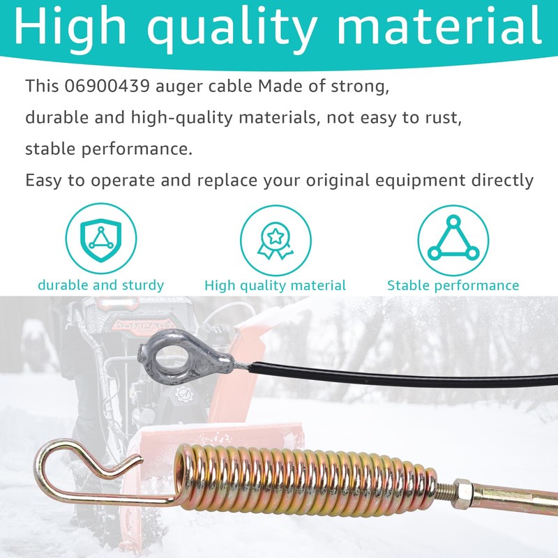 LCMLA 06900439 Auger Control Cable Compatible with Ariens Gravely Ariens
