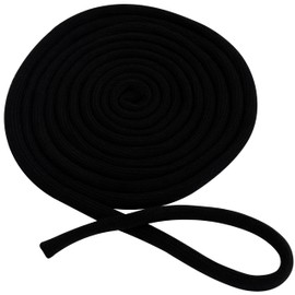 AERZETIX - C73458 - Geflochtene Schnur 4.5 m x ∅ 14 mm - Farbe schwarz - aus Baumwolle und Polyester - kurzwaren projekte, kreativität, nähen, Handwerk, Dekoration, Ornament, Scrapbooking