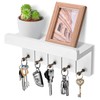 Kldgris Key Rack with Shelf, Wooden Key Holder, White, Decorative