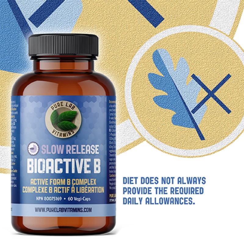 Pure Lab Vitamin | Slow Release Bioactive B Complex |