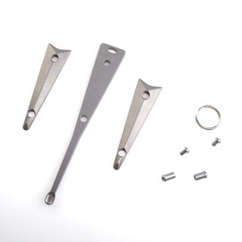 MecArmy EI2 Titanium EDC Keychain Ear Pick, Ultra-Light Earwax Removal Ear Health Care Tool Key Ring Cleaners Curette Earpick (Titanium+G10)