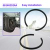 Vanshly 68146592AA Front Axle Carrier Snap Ring C Clip Compatible