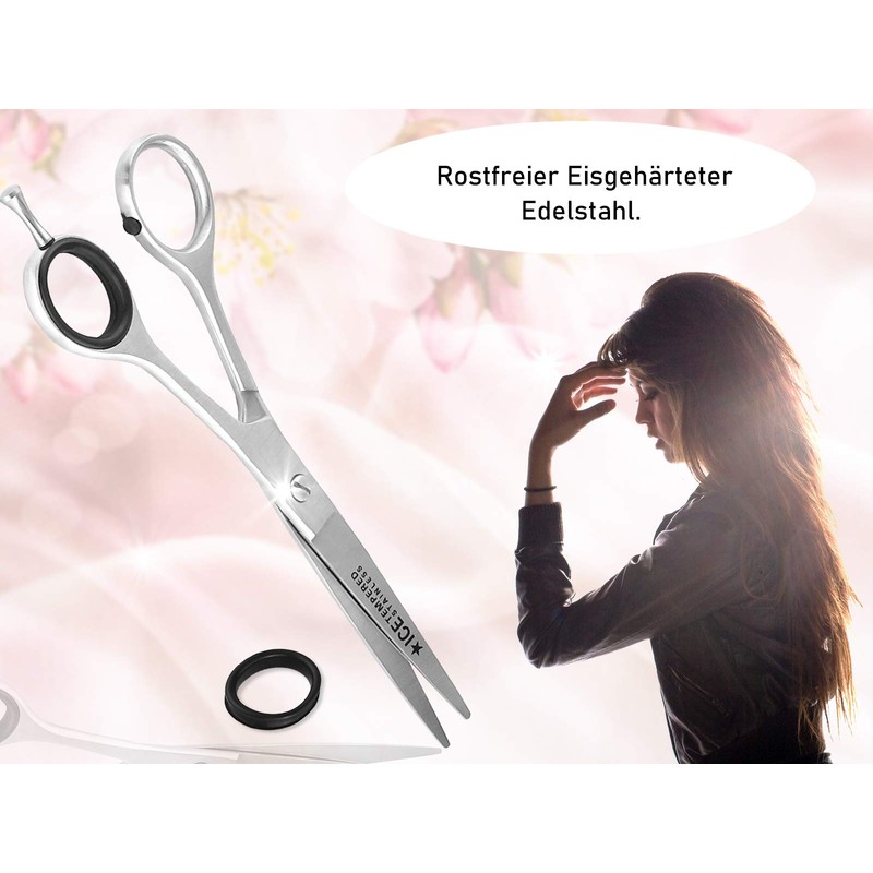 InstrumenteNrw Deutschland ICE-Tempered Hair Scissors with Micro-Serration on One Side