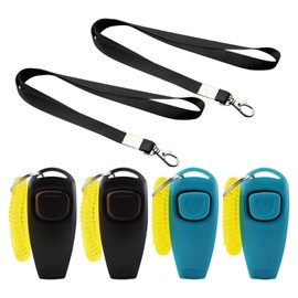 TVSVKWE 4 Pieces Of Dog Training Soundtracks And 2 Pieces Of Black Lanyards, Pet Accessories, Pet Training Auxiliary Tools, Dog Training Whistle.