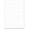 Ursus 43120099 Blank Magnetic Letters, White, Pack of 100, Approx.