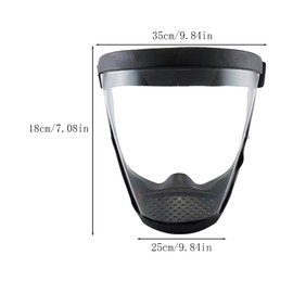 Bustlwor Transparente Schutzmaske, Schweißschild, Gesichtsschutzschilde, für Gesicht Augenschutz, Partikel, Anti-Beschlag(Transparent)