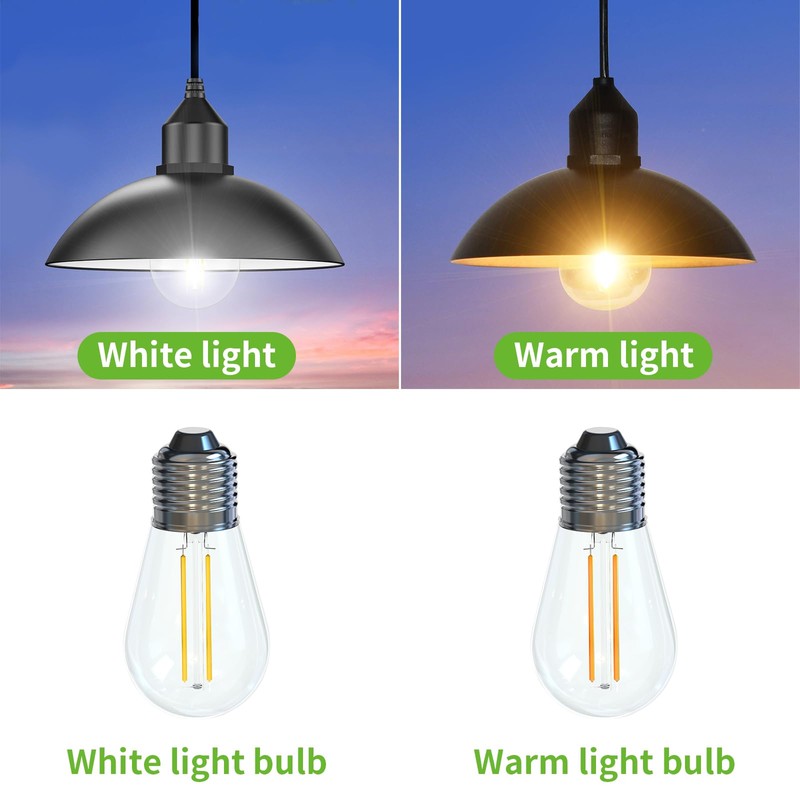 Lightonight Solar Shed Light Outdoor Pendant Light with 4000mAh Solar