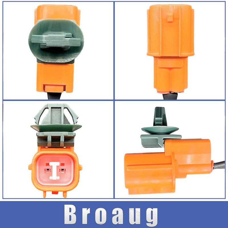 Broaug 2PCS Rear Left & Right ABS Wheel Speed Sensor