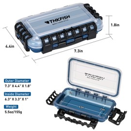 THKFISH Fishing Box Bait Box, 3400/3500/3600/3700 Fishing Tackle Box, Fishing Case, Waterproof Floating Fishing Lure Box