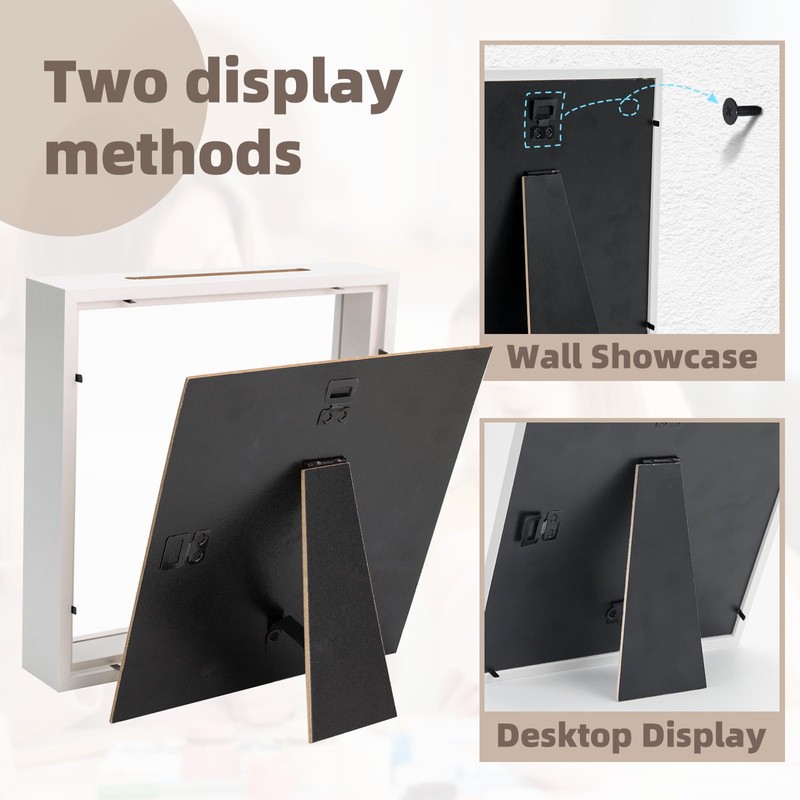 WISYOK 3D Picture Frame for Filling 22 x 22 cm,