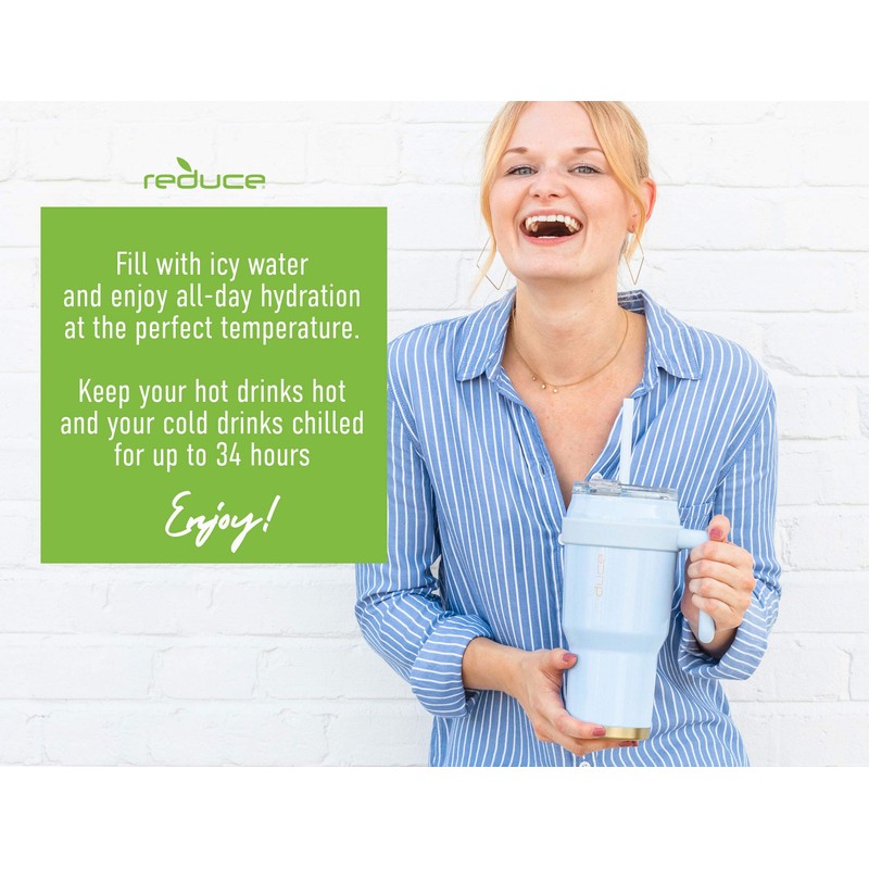 REDUCE Tumbler - 40 oz Tumbler With Lid and Straw