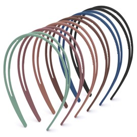 forenee Plastic Headbands - 6 Pack Double Row Teeth Comb Headbands - Non-Slip Headband with Teeth Hair -Headbands for Women Girls colorful