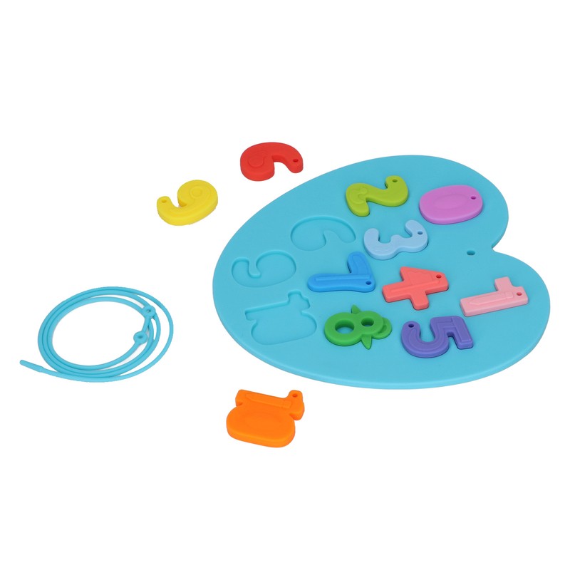 Learning Number Board Toy Educational Silicone Number Puzzle Board for