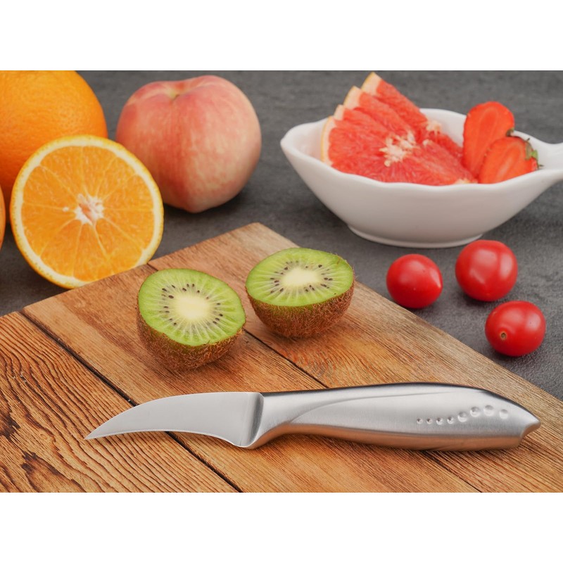 WELLSTAR 2.5 Inch Birds Beak Paring Knife, Sharp High Carbon