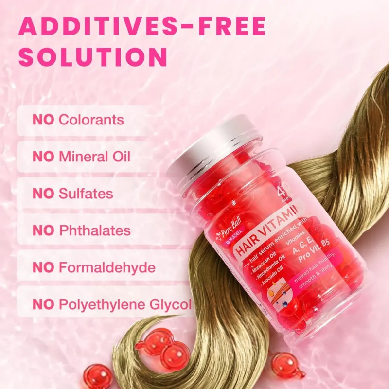 Hair Vitamins Bali Secret Aceite Marroquí Puro 12 Cápsulas