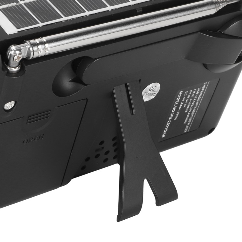 Solar Hand Crank Radio DAB FM Bluetooth 5.0 4 Ways