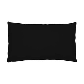LOVELY CASA T24820001 Alicia Pillowcase, 50 x 70, 100% cotton, black, 50 x 70 cm