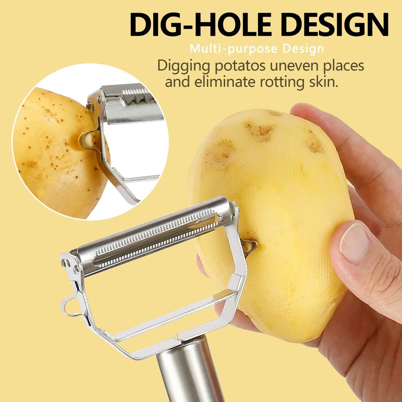 Stainless Steel Peeler Julienne Cutter Slicer for Carrot Potato Melon