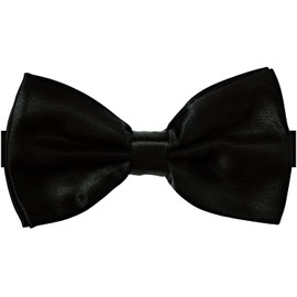 Alex Palaus Collection Stylish Designer Bow Ties - Pre Tied, Adjustable Unisex Bowtie for Men, Women, Boys and Girls (TM) (Black)