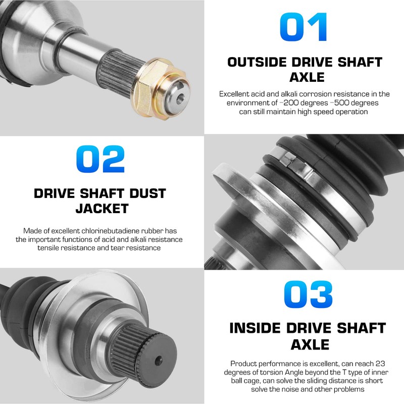 Rear Left CV Axle & Wheel Bearing Kit for Yamaha