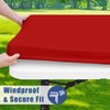 Moosfor Spandex Square Table Cloth, Elastic Fitted Tablecloths for Picnic,
