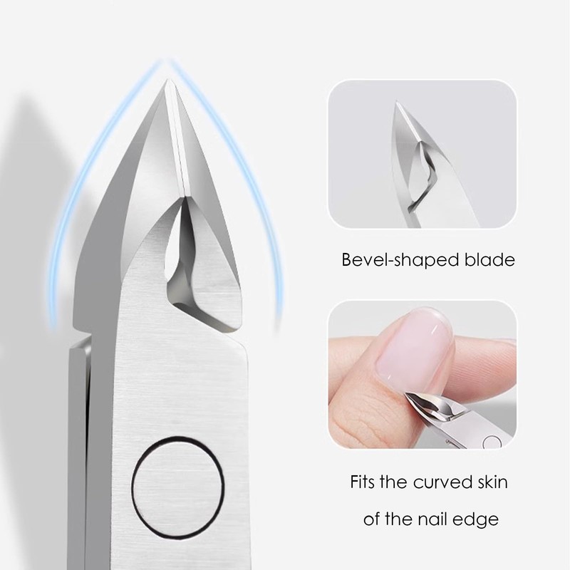 Professional Cuticle Nippers, Cuticle Remover, Cuticle Scissors, Stainless Steel Cuticle