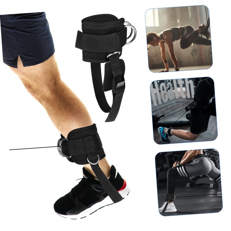 BIUDECO Workout Ankle Straps Exercise Straps Pair Wrist for Weightlifting