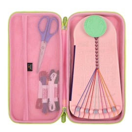 Aproca Pink Hard Travel Storage Case, for Choose Friendship My Friendship Bracelet Maker Kit (Case Only)