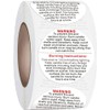 500Pcs White Candle Warning Labels, Candle Jar Container Stickers Candle