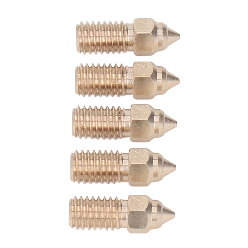 10 Pcs 3D Printer Nozzle Brass 0.4mm M6 High Flow