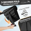 ZOMAKE Compact Travel Umbrella- 3 Seconds Shape Memory Folding Umbrella,