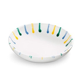 GMUNDNER KERAMIK Bowl Large Capacity 0.2 Litres Colourful Flamed Crockery Handmade in Austria